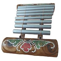 Балийский ксилофон (металлофон) с металлическими трубами 20,5 х 29 см.